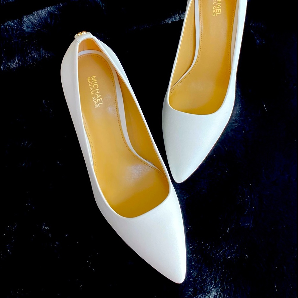 Michael kors white heels